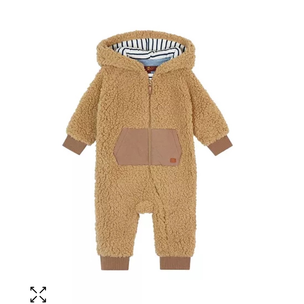 7 For All Mankind 24 month Sherpa Onesie  Brand New